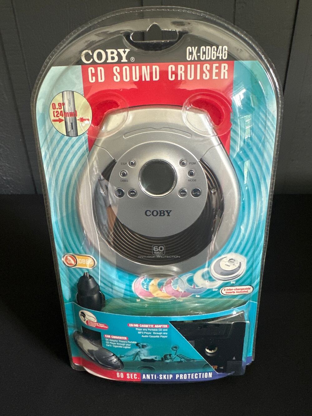 Vintage Coby CX-CD646 CD Sound Cruiser portable CD/MP3 player NEW SEALED